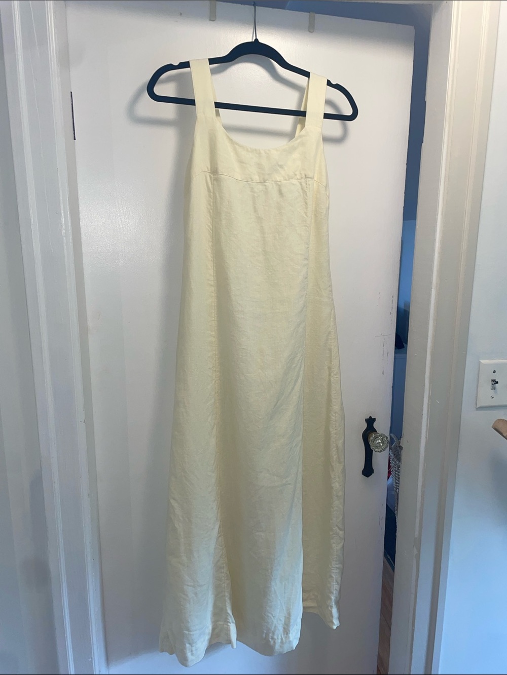 🌻 The Prettiest Butter Yellow Linen Maxi Dress